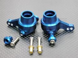 Tamiya TT-01 Aluminum Front Knuckle Arm With Collars And Screws 1 Pair Set Blue by GPM Racing