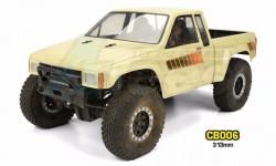 Miscellaneous All 1/10 Crawler Clear Lexan 313mm Body w/ Sticker by Team C