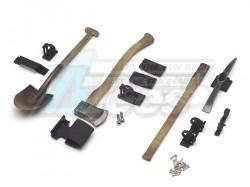 Miscellaneous All Scale Accessories - Axe Kit (Hand Painted w/ Weathering Version) by WOOW RC
