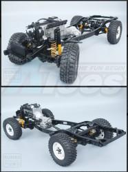 RCRUN RUN-80 1:10 Scale LC80 Metal Chassis Frame Builders Kit by RCRUN