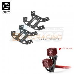 Axial SCX10 III Front Double Head Spotlight Brackets (2) by GRC