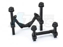 Traxxas Rustler Extended Front and Rear Body Mounts for Rustler 4x4 by Pro-Line Racing