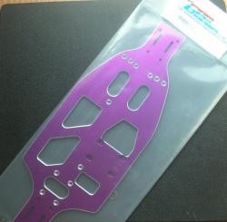 Tamiya TG10 Aluminum Main chassis 3mm thick Purple by GPM Racing