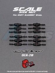 Miscellaneous All Long Nuts For Drift Element Wheel Black by DS Racing
