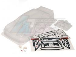 Miscellaneous All 1/10 BMW E30 M3 Pandem Clear Lexan Body W/Rear Mirrors & Light Buckle by Team C