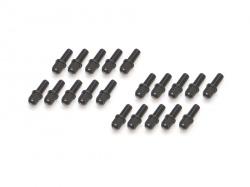 Miscellaneous All ProBuild™ Mag Seat Lug Nut 12.9 Grade M2.5x6mm Scale Hardware Set (20) Black by Boom Racing