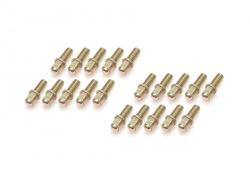 Miscellaneous All ProBuild™ Mag Seat Lug Nut 12.9 Grade M2.5x6mm Scale Hardware Set (20) Gold by Boom Racing