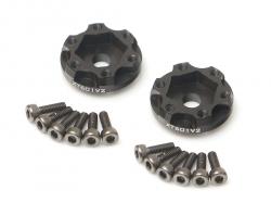 Miscellaneous All ProBuild™ XT601 V2 6-Lug Aluminum 12mm Wheel Hub Adapters 1MM Offset Ver 2 (2) Black by Boom Racing