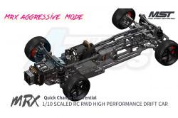 MST MRX MRX GT 1/10 RWD Drift Car Kit Black by MST