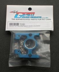 Tamiya TG10 Aluminum Attaching Main Gear Housing Blue by GPM Racing