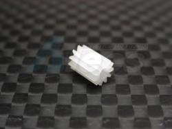 Team Losi Micro T Delrin Motor Gear (12T) White by GPM Racing