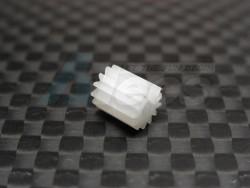 Team Losi Micro T Delrin Motor Gear (14T) White by GPM Racing