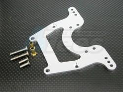 Tamiya Wild Dagger Aluminum Front or Rear Damper Mount with Collar 1 Piece Silver by GPM Racing