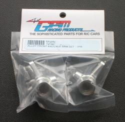 Tamiya TB01 Aluminum FRONT KNUCKLE SET - 1PR Silver by GPM Racing