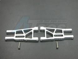 Tamiya DF-03 Aluminum Front Lower Arm With Screws Silver by GPM Racing