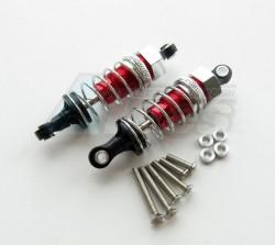 Miscellaneous All 60mm Aluminum Adjustable Shocks 1 Pair for Competition Red (Silver Springs) by GPM Racing