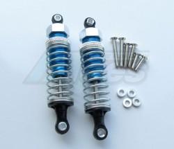 Miscellaneous All 75MM Aluminum Adjustable Shocks 1 Pair for Competition Blue (Silver Springs) by GPM Racing