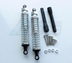 Team Associated RC10GT2 105MM Aluminum Adjustable Shocks 1PR for Competition Silver (Silver Springs) by GPM Racing
