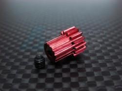 Team Associated RC18B Aluminum Motor Gear (11T) With Screw - 1 Piece Set  Red by GPM Racing