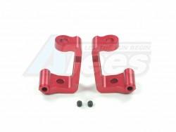 Tamiya DF-03 Aluminum Front C-hub With Screws - 1 Pair Set (DF03RA Subaru Impreza) Red by GPM Racing