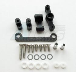 Tamiya TB01 Delrin Steering Assembly Set  Black by GPM Racing