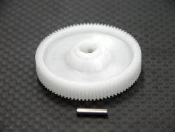 Tamiya TB01 Delrin Spur Gear With Pin Set - 64pitch (88t) White by GPM Racing