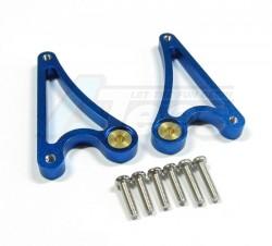 CEN Genesis 46 Aluminum Front Or Rear Over Head Shock Bracket With Bronze Collars & Screws - 1 Pair Set Blue by GPM Racing