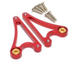CEN Genesis 46 Aluminum Front Or Rear Over Head Shock Bracket With Bronze Collars & Screws - 1 Pair Set Red by GPM Racing