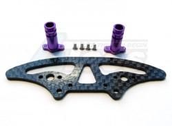 HPI Micro RS4 / Drift Graphite Lower Bumper Plate (2mm) Purple by GPM Racing