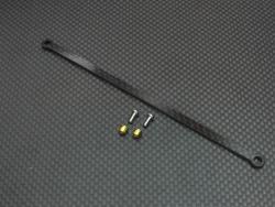 Xray M18 Graphite Sub-chassis (2mm Thick) With Collars & Screws - 1 Piece Set Black by GPM Racing