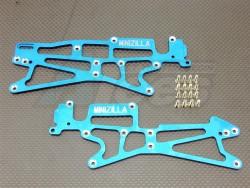 HPI Minizilla Aluminum Sub-chassis With Screws - 1 Pair Set  Blue by GPM Racing