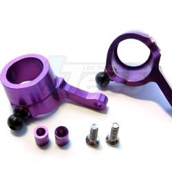 HPI Micro RS4 / Drift Aluminum Front Knuckle Arm Set - 1 Pair Purple by GPM Racing