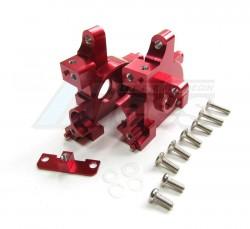 Kyosho Mini Inferno ST Aluminum Front / Rear Gear Box With Screws 2 Pieces Set Red by GPM Racing