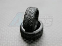 Kyosho Mini-Z MR-02 Rubber Front Radial Tires Shape-a (for Ori) 10 Degree - 1 Pair by GPM Racing