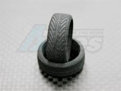 Kyosho Mini-Z MR-02 Rubber Front Radial Tires Shape-B (For ORI) 8 Degree 1 Pair by GPM Racing