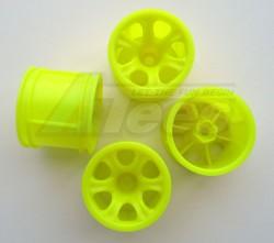 HPI Nitro MT Nylon Wheel Set (6 Pole) 4 Pieces Yellow by GPM Racing