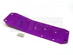 HPI Savage XL Aluminum Center Skid Plate - 1 Set Purple by GPM Racing