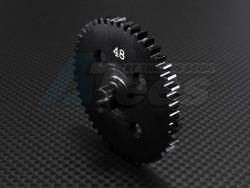 Team Losi 8IGHT Steel Main Gear (48T) - 1 Piece Black by GPM Racing
