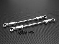 HPI Hellfire Steel Rear Camber Link With Aluminum Ball Ends (tie Rod Design) With Screws - 1 Pair Set Silver by GPM Racing