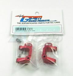 Team Associated RC10B4 Aluminum C-Hub With Screws And Shims 1 Pair Set Red by GPM Racing