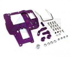 Serpent Impluse Aluminum Radio Plate W/handle + Belt Tensions Set Purple by GPM Racing