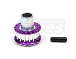 Serpent Impluse Aluminum-7075 Front Belt Pulley(16t) -1 Piece Purple by GPM Racing