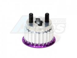 Serpent Impluse Aluminum-7075 Pulley 23t W/brake Adaptor  Purple by GPM Racing