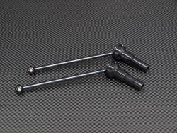 Team Associated RC8 Steel Front Universal Swing Shaft - 1 Pair Black by GPM Racing