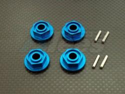 Traxxas T-Maxx Aluminum 5mm Drive Adaptor With 2mm Flanged + Pin 4 Pieces Set Blue by GPM Racing