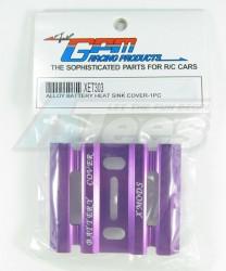 XMods Evolution Truck Aluminum Battery Heat Sink Cover - 1 Piece Purple by GPM Racing