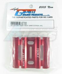 XMods Evolution Truck Aluminum Battery Heat Sink Cover - 1 Piece Red by GPM Racing