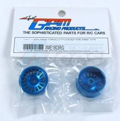 XMods Evolution Touring Aluminum Front Sinkage Rims (18 Poles) For Generation 1, Evolution - 1 Pair Blue by GPM Racing