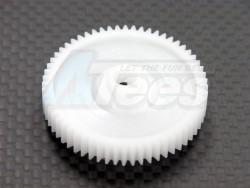 Tamiya TT-01 Delrin Spur Gear 42 Pitch 60t-1Pc White by GPM Racing