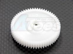 Tamiya TT-01 Delrin Spur Gear 42 Pitch 62t-1Pc White by GPM Racing
